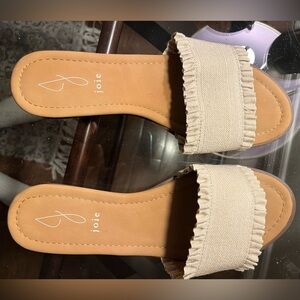 Joie Women's Cream Slide Sandals